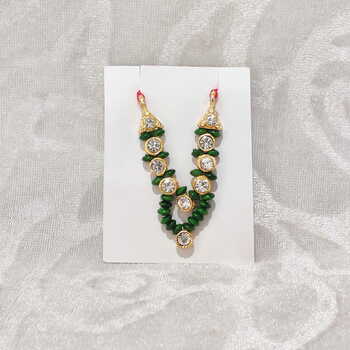 Moti Diamond Mala - Green