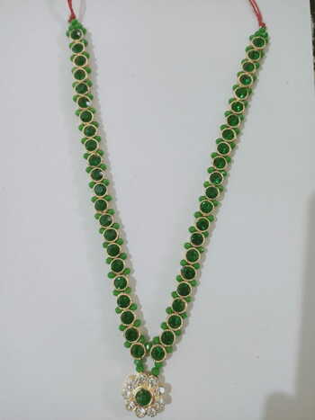 Heavy Diamond Single Line Moti Gadijimala