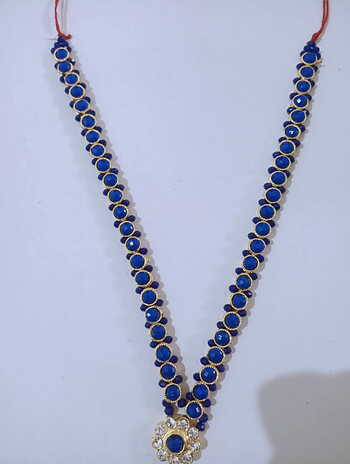 Heavy Diamond Single Line Moti Gadijimala