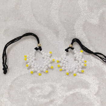 Medium Size White Moti Nupur for Lalan Swaroop