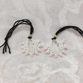Medium Size White Moti Nupur for Lalan Swaroop
