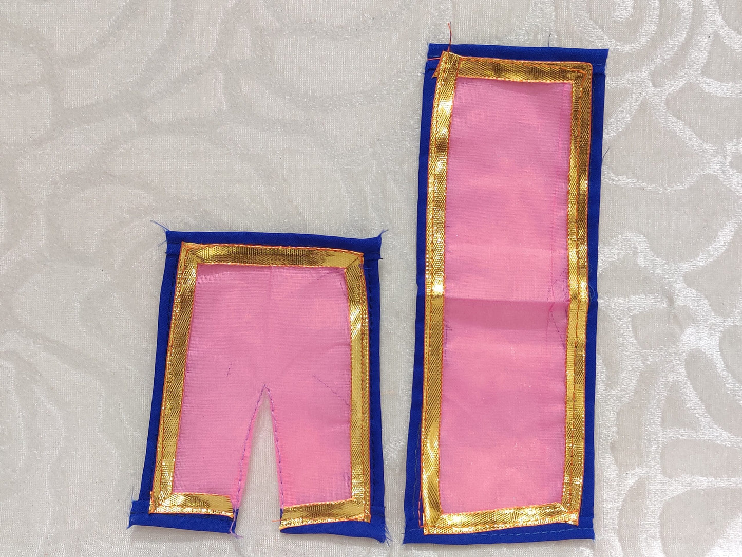 Small Size Cotton Chira Odhani Vastra (Golden Lace)
