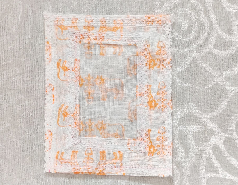 Post Card Size Chandan Print Cotton Chitraji Vastra