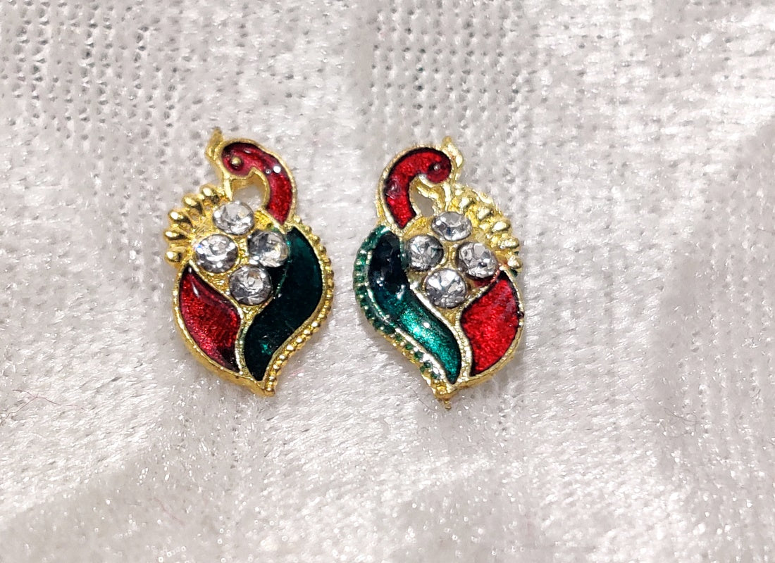 Meenkari Makarakrut Diamond Kundal