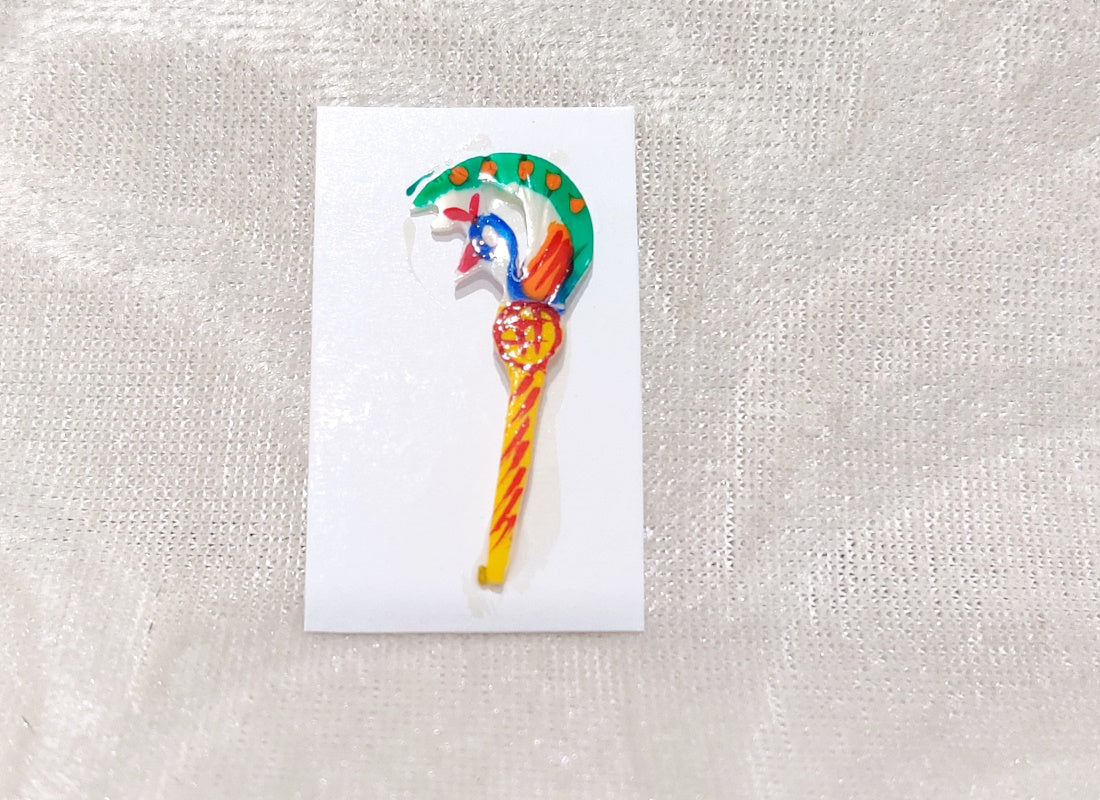 Hand Painted Chhip Peacock Katra