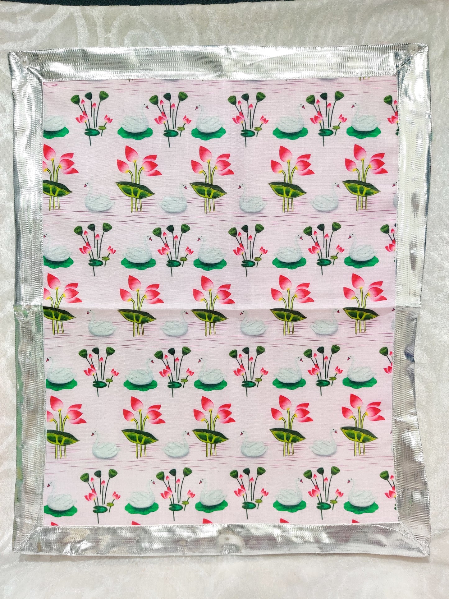 Big Size Cotton Swan Print Pichhwai