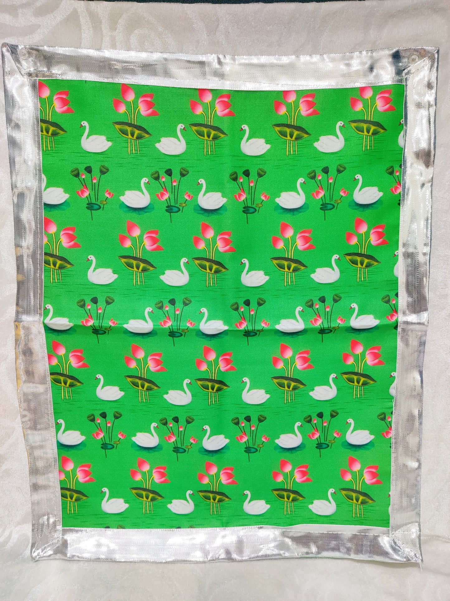 Big Size Cotton Swan Print Pichhwai