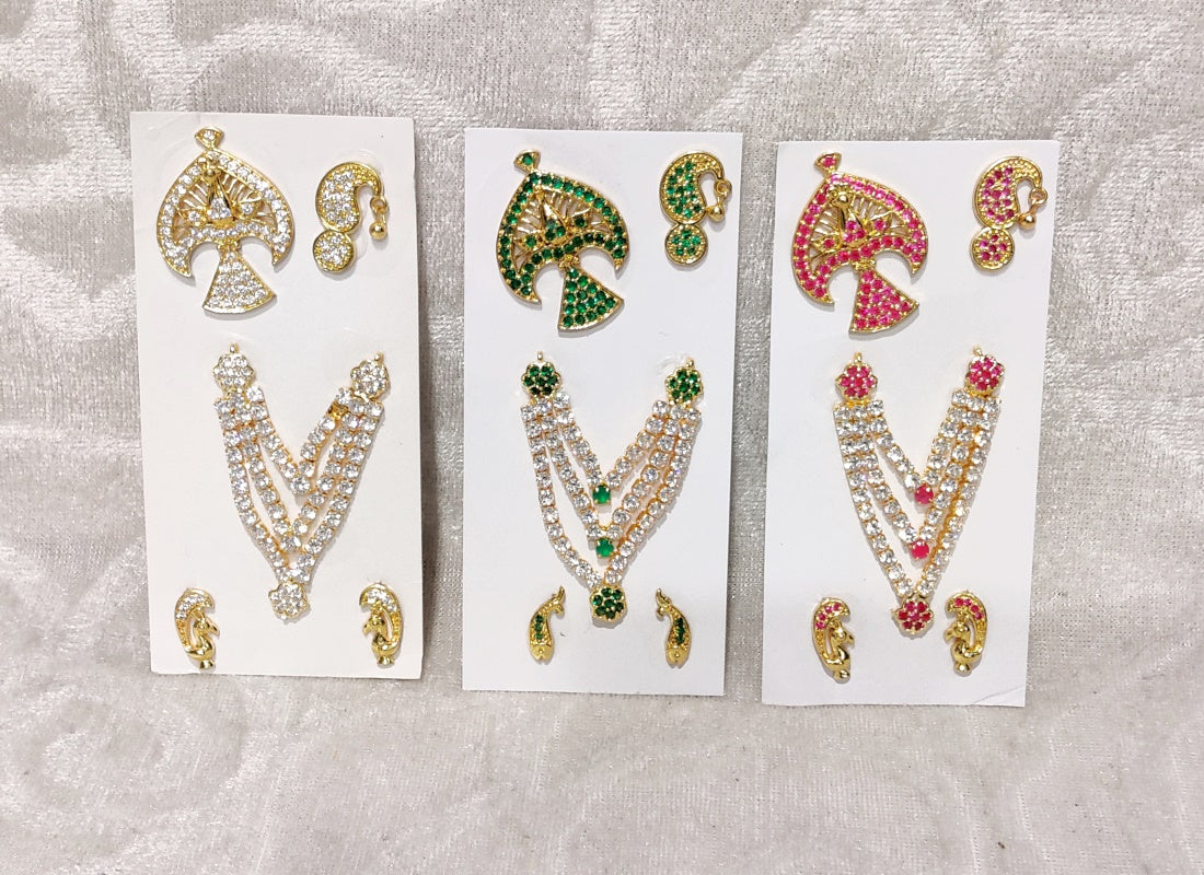 Complete American Diamond Malaji Set