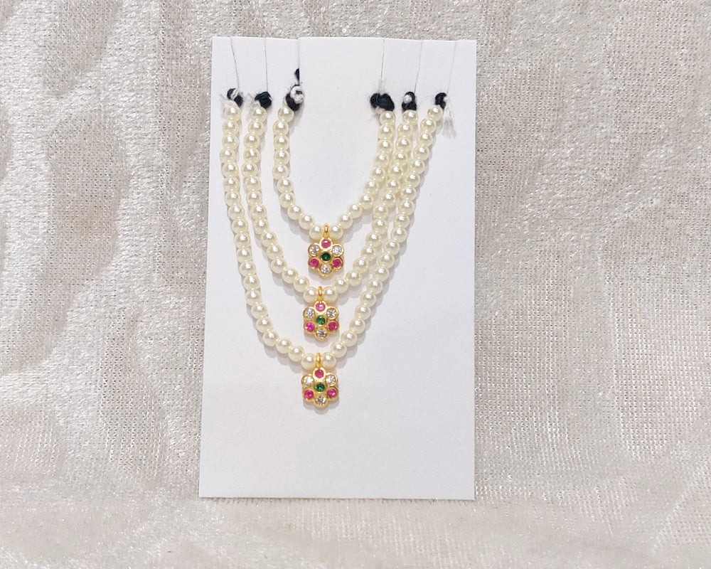 American Diamond Moti Malaji , Set of 3