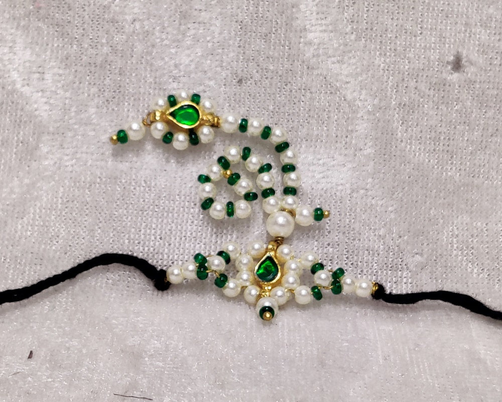 Semi Precious Jadau Moti Shirpech