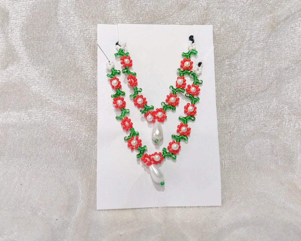 Coloured Barik Moti Malaji, Set of 2