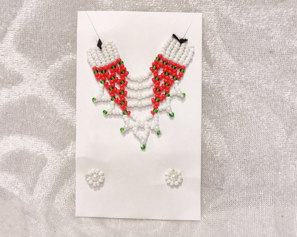 Barik Moti Mala with Kundal Set