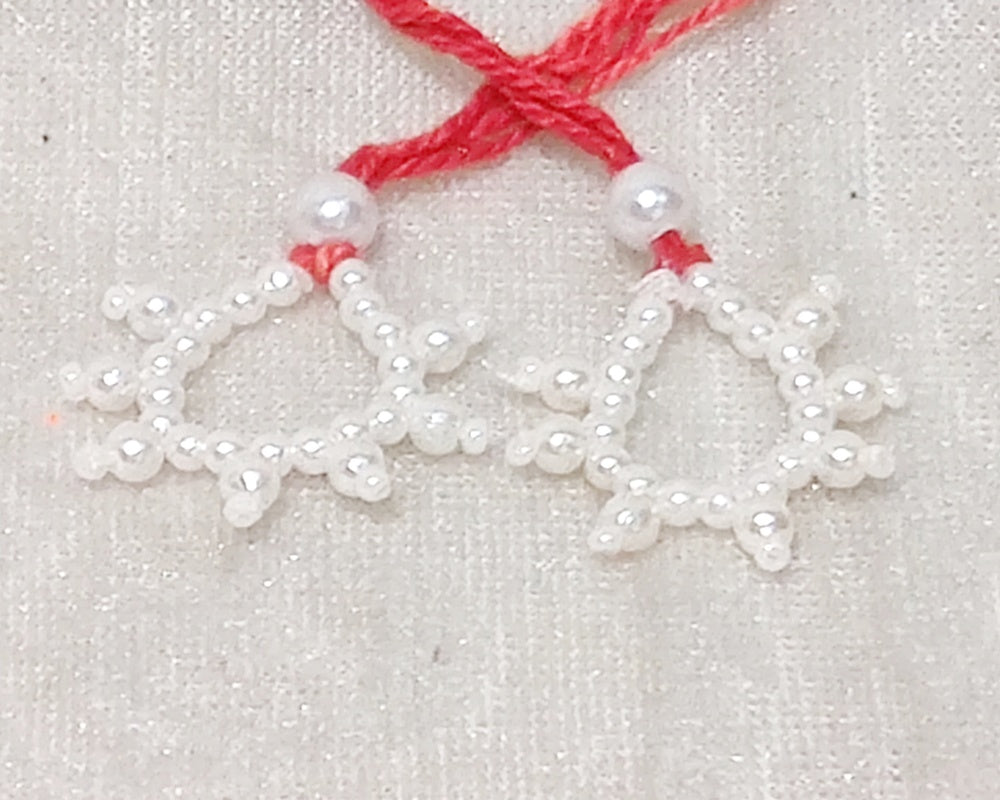 White Moti Nupur for Lalan Swaroop , Medium