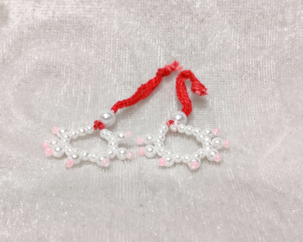 White Moti Nupur for Lalan Swaroop , Medium