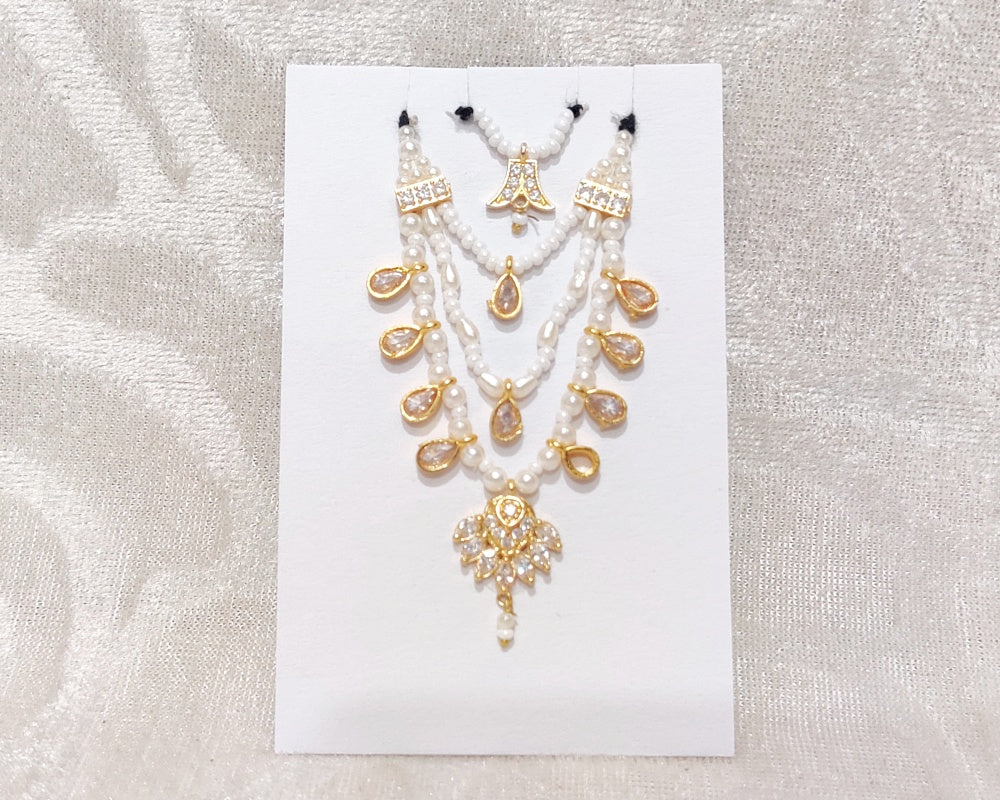 American Diamond Moti Malaji With Kantheshwari