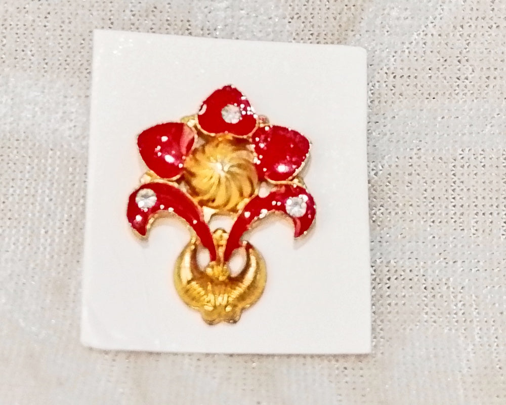 Golden Meenakari Dumala Pagh