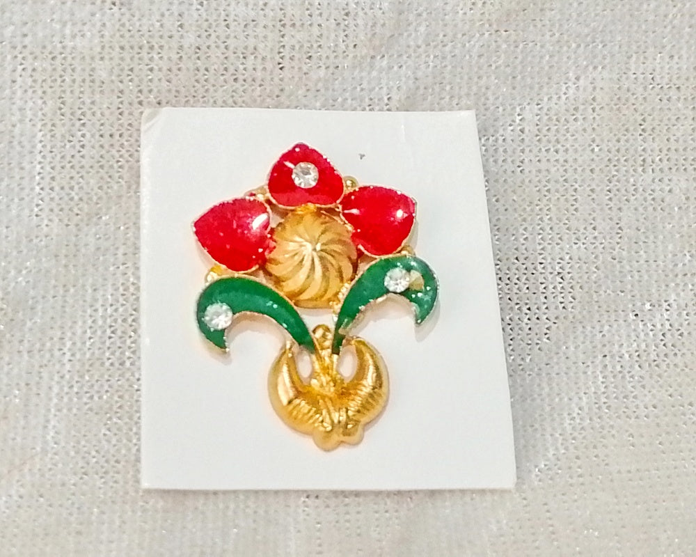 Golden Meenakari Dumala Pagh