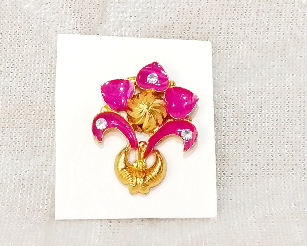 Golden Meenakari Dumala Pagh