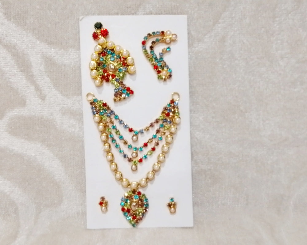 Heavy Diamond Malaji Set, Large - Multicolour