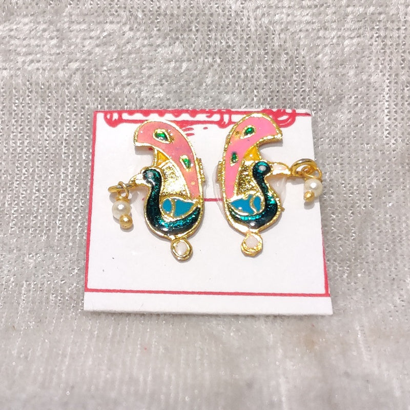 Meenkari Makarakrut Diamond Kundal