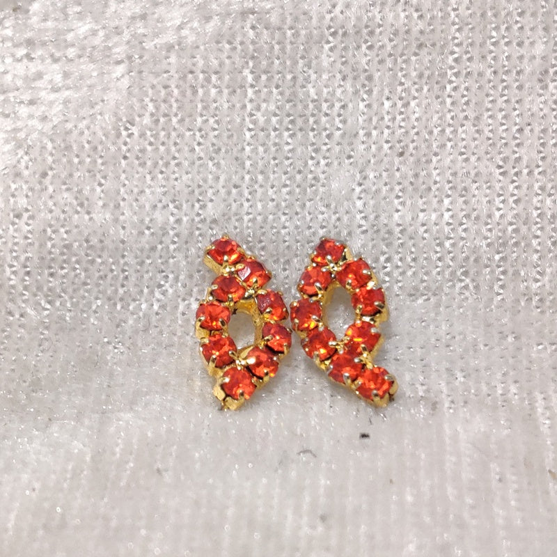 Coloured Diamond Kundal,