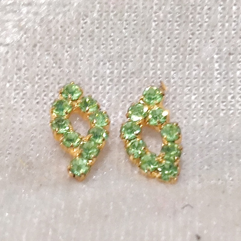 Coloured Diamond Kundal,