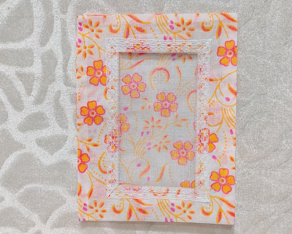 Postcard Size Flower Print Chitraji Vastra