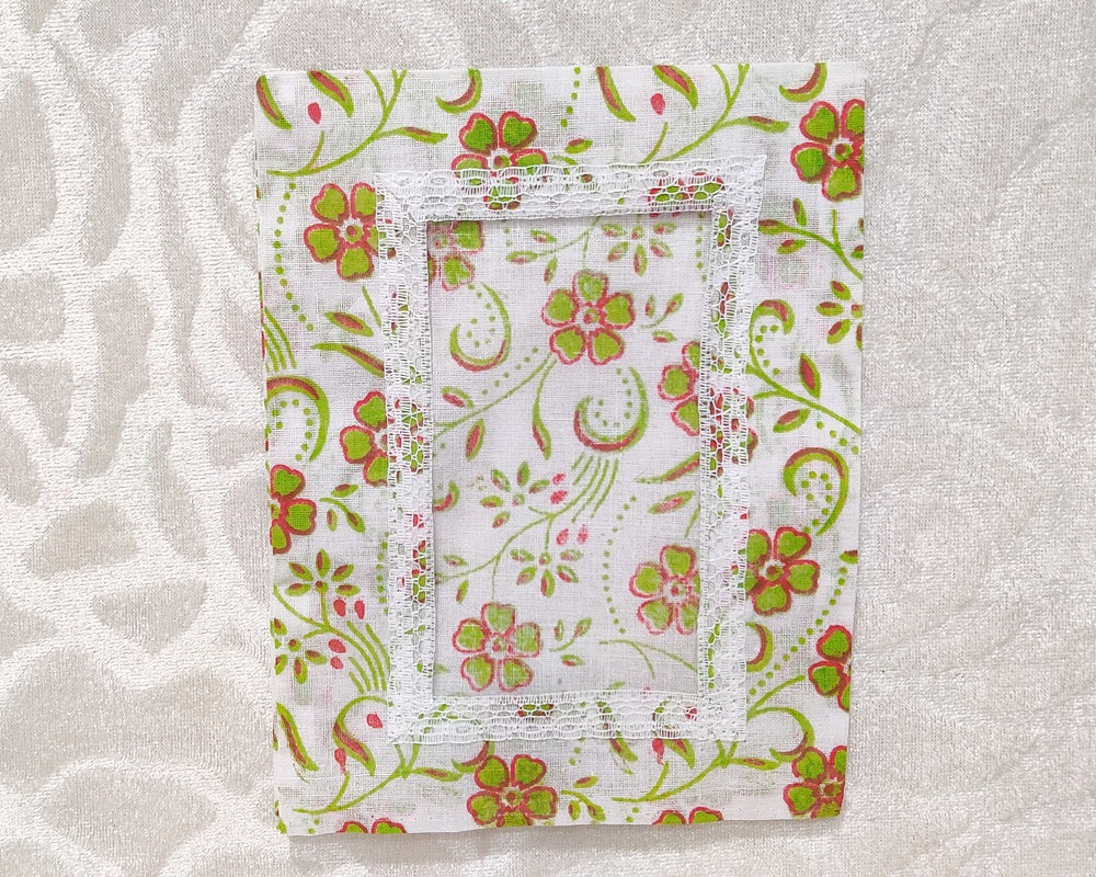 Postcard Size Flower Print Chitraji Vastra