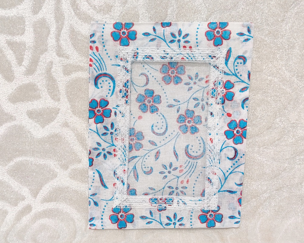 Postcard Size Flower Print Chitraji Vastra