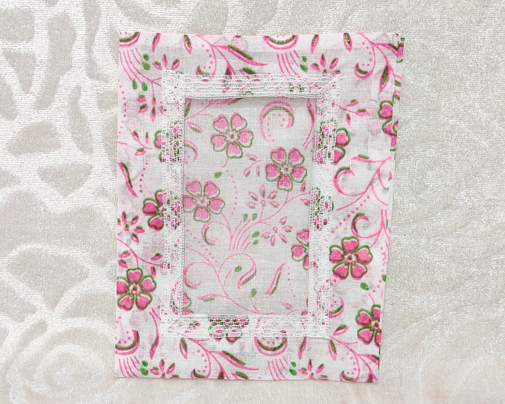 Postcard Size Flower Print Chitraji Vastra