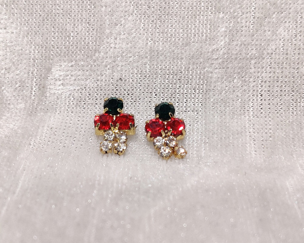 Coloured Diamond Kundal,