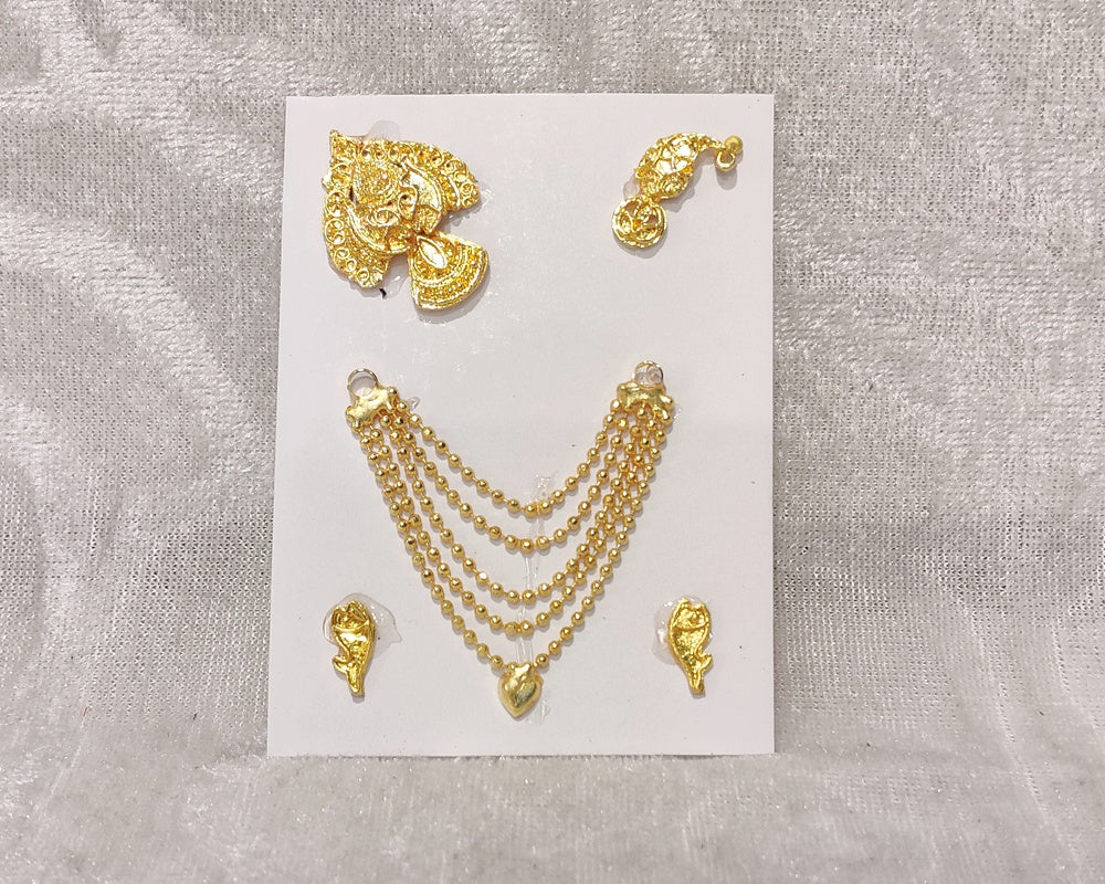 4 Sar Golden Malaji Set