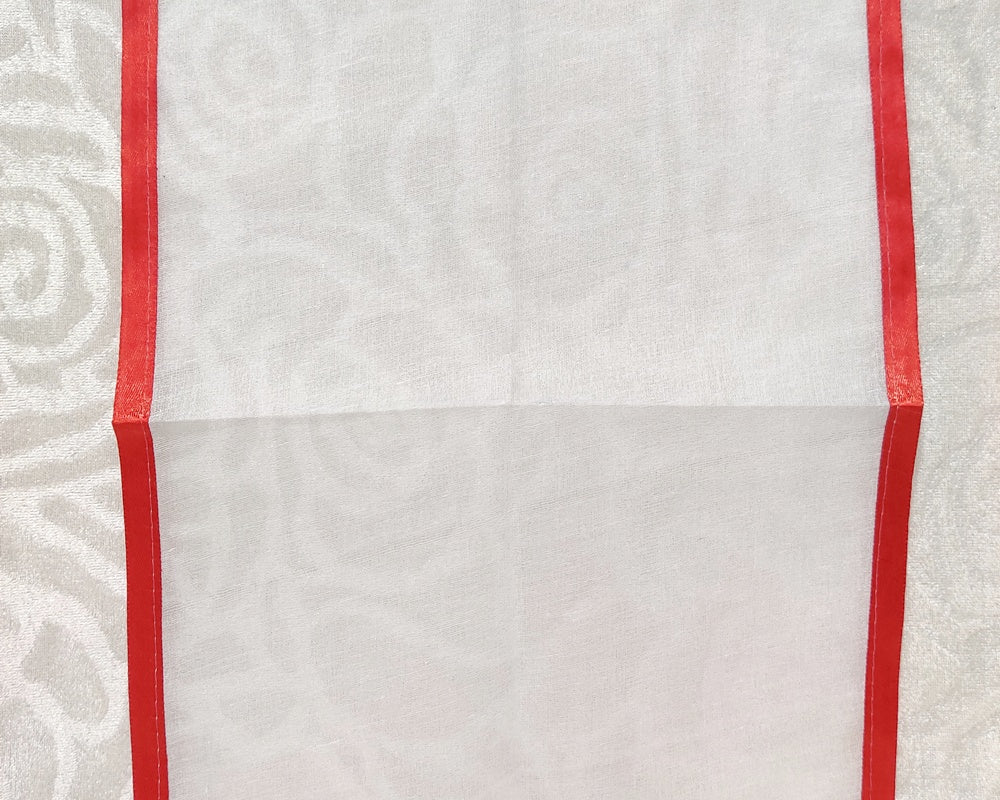 Small Size White Cotton Pichwai - 01,