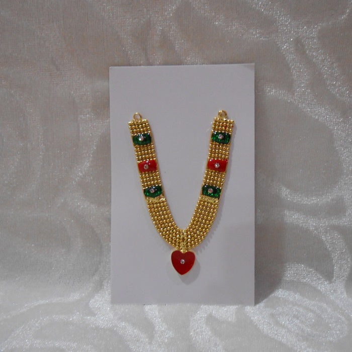 Large Size Meenakari Golden Mala