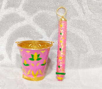 Holi Special Minakri Bucket Pichkari Set, Yellow