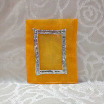 Medium Size Doriya Chitraji Vastra, Orange