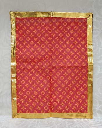 Small Size Bandhani Pichhwai - 01, Red