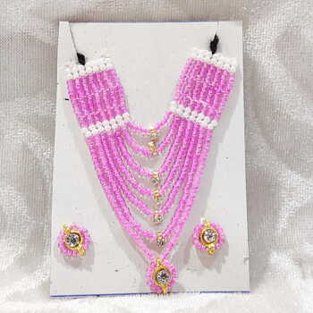 Barik Rai Moti Rai 7 Sar Barik Moti Mala with Kundal Set – Shrijimall