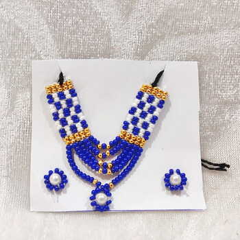 Barik Rai Moti Rai Barik Moti Mala with Kundal Set – Shrijimall