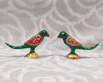 Pair of Meenakari Parrot Jodi