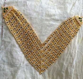 Heavy Golden Diamond Gadiji Malaji