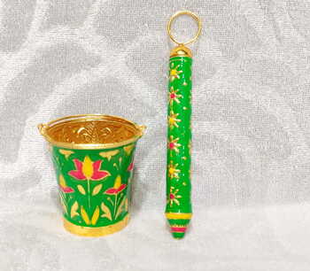 Holi Special Minakri Bucket Pichkari Set, Yellow