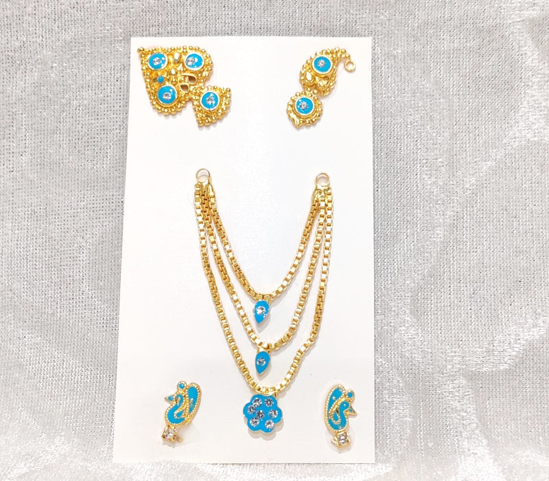 4 Sar V Shape Diamond Malaji Set