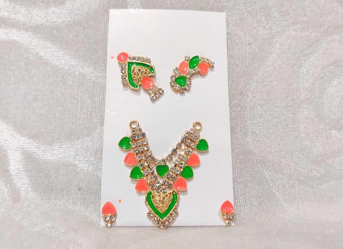 Meenakari Diamond Malaji Set, Small