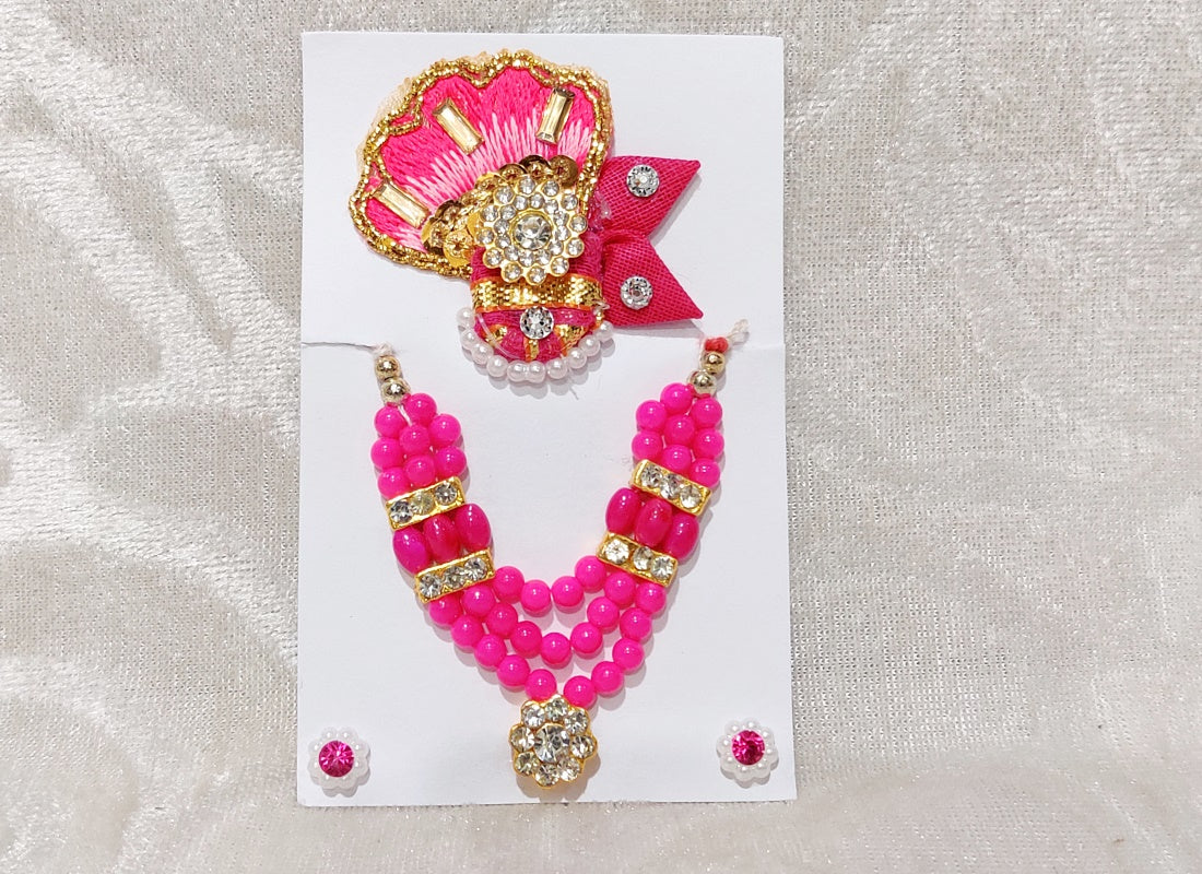 Coloured Moti Mala Set