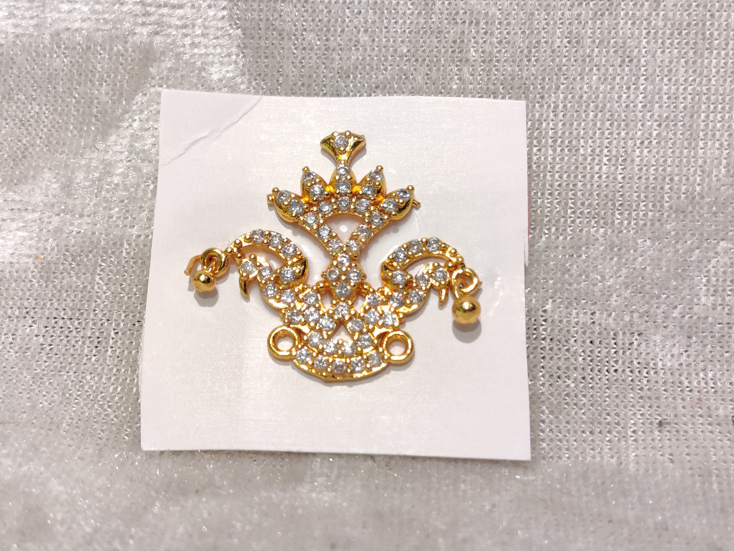 American Diamond Meenakari Shishfool