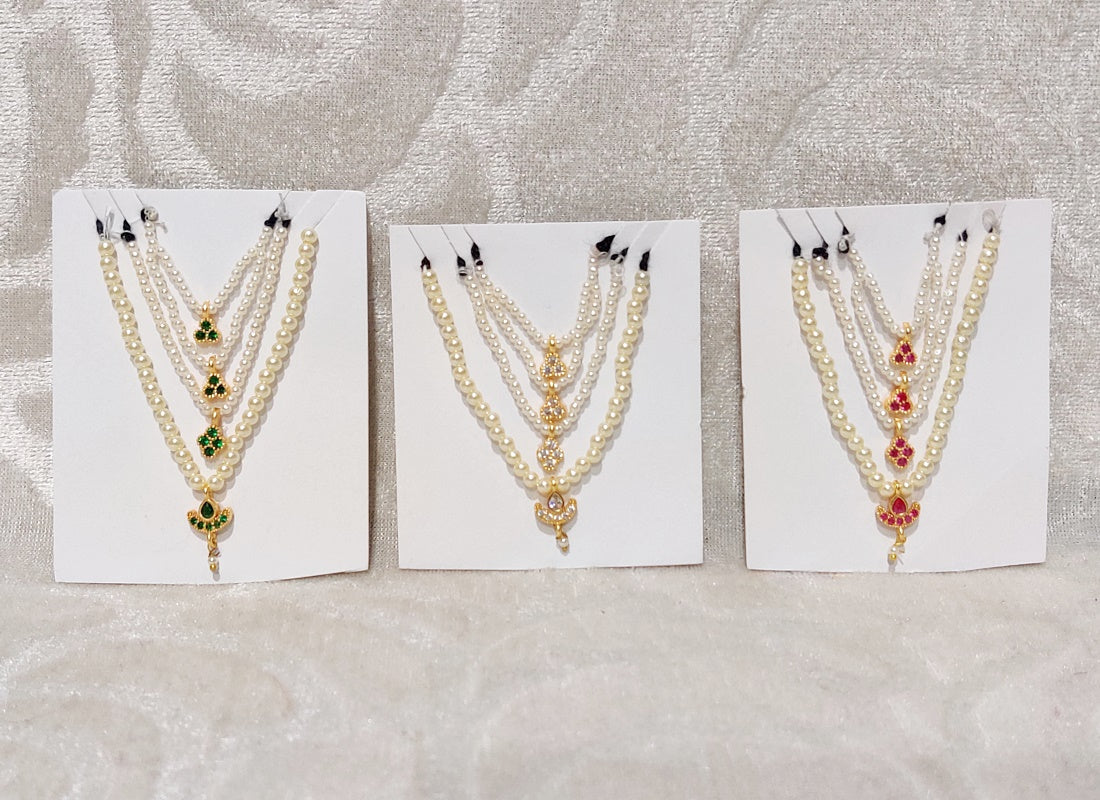 American Diamond Moti Malaji , Set of 4