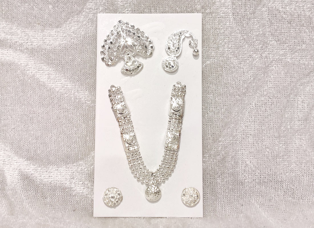 Silver Diamond Malaji Set