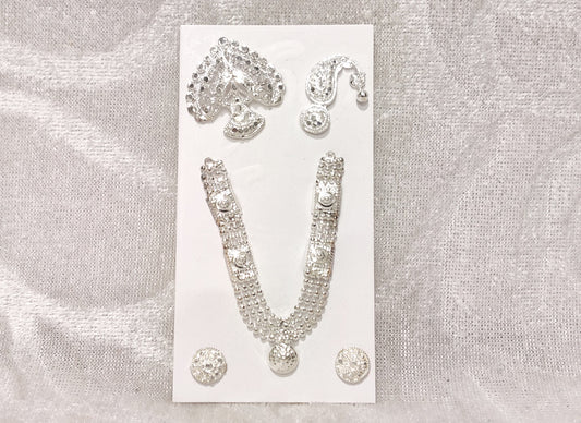 Silver Diamond Malaji Set