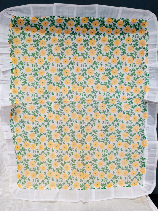 Big  Size Flower Print  Cotton Pichhwai